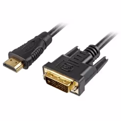 Sharkoon 2m, HDMI/DVI-D, 2 m, HDMI, DVI-D, Mâle, Mâle, 1920 x 1080 pixels