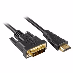 Sharkoon 4044951015221, 3 m, HDMI, DVI-D, Or, 1920 x 1200 pixels, Noir