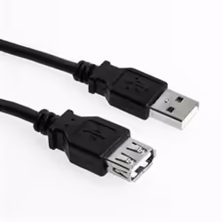 Sharkoon 4044951015399, 0,5 m, USB A, USB A, USB 2.0, Mâle/Femelle, Noir