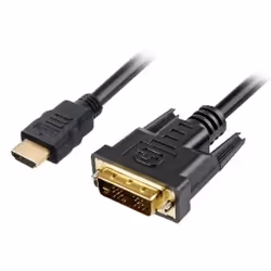 Sharkoon 1m, HDMI/DVI-D, 1 m, HDMI, DVI-D, Mâle, Mâle, 1920 x 1080 pixels