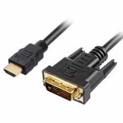 Sharkoon 1m, HDMI/DVI-D, 1 m, HDMI, DVI-D, Mâle, Mâle, 1920 x 1080 pixels