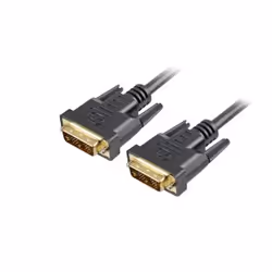 Sharkoon DVI-D/DVI-D (18+1), 1m, 1 m, DVI-D, DVI-D, Mâle, Mâle, Noir