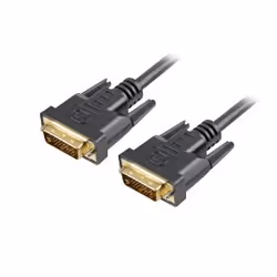 Sharkoon DVI-D/DVI-D (24+1), 1 m, 1 m, DVI-D, DVI-D, Mâle, Mâle, Noir