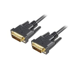 Sharkoon DVI-D/DVI-D (24+1), 1 m câble DVI Noir