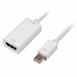 Sharkoon 0.15m, Mini DisplayPort/HDMI, 0,15 m, Mini DisplayPort, HDMI, Mâle, Femelle, Or