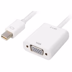Sharkoon 0.15m, Mini DisplayPort/VGA, 0,15 m, Mini DisplayPort, VGA (D-Sub), Mâle, Femelle, Or