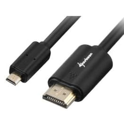 Sharkoon 1m, HDMI/Micro HDMI câble HDMI HDMI Type A (Standard) HDMI Type D (Micro) Noir
