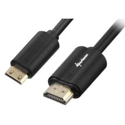 Sharkoon 1m, HDMI/Mini HDMI câble HDMI HDMI Type A (Standard) HDMI Type C (Mini) Noir