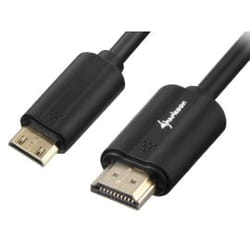 Sharkoon 3m, HDMI/Mini HDMI câble HDMI HDMI Type A (Standard) HDMI Type C (Mini) Noir