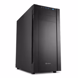 Sharkoon S25-V, Midi Tower, PC, Noir, ATX, micro ATX, Mini-ITX, Métal, 16,7 cm