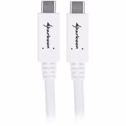 Sharkoon 4044951021178, 0,5 m, USB C, USB C, USB 3.2 Gen 1 (3.1 Gen 1), Blanc