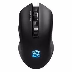 Sharkoon Skiller SGM3, Droitier, Optique, RF Wireless + USB Type-A, 6000 DPI, Noir