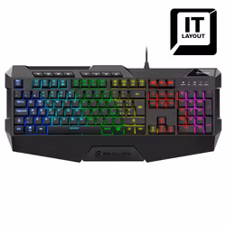 Sharkoon SKILLER SGK4, Avec fil, USB, Clavier mécanique, QWERTY, LED RGB, Noir