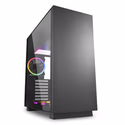 Sharkoon Pure Steel RGB, Midi Tower, PC, Noir, ATX, EATX, micro ATX, Mini-ITX, SSI CEB, SSI EEB, Acier, Verre trempé, Multico ...