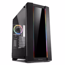 Sharkoon ELITE SHARK CA200G, Midi Tower, PC, Noir, ATX, EATX, micro ATX, Mini-ITX, SSI CEB, SSI EEB, Bleu, Vert, Rouge, 16,5 ...
