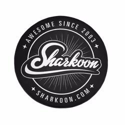 Sharkoon Floor Mat, Tapis de fauteuil, Noir, Blanc, Polyester, 1200 mm, 1200 mm, 5 mm