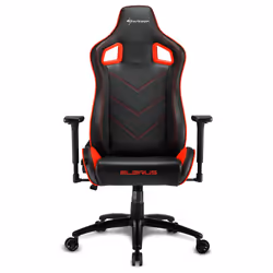 Sharkoon Elbrus 2 Siège de jeu universel Siège rembourré Noir, Rouge