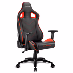 Sharkoon Elbrus 2 Siège de jeu universel Siège rembourré Noir, Rouge