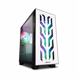 Sharkoon ELITE SHARK CA300T, Tower, PC, Blanc, ATX, EATX, micro ATX, Mini-ITX, Jouer, Multicolore
