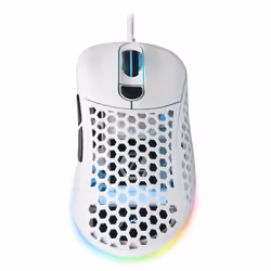 Sharkoon Light² 200, Ambidextre, Optique, USB Type-A, 16000 DPI, Blanc