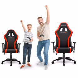 Sharkoon Skiller SGS2 Jr. Siège de jeu universel Siège rembourré Noir, Rouge