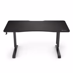 Sharkoon Skiller SGD10, Droit, Forme rectangulaire, Panneaux MDF, Acier, Jouer, Noir