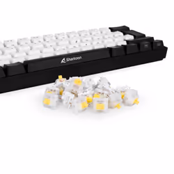Sharkoon Linear Gateron CAP MILKY YELLOW Touches de clavier