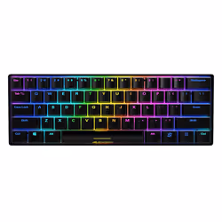 Sharkoon SGK50 S4, 60%, USB, QWERTY, LED RGB, Noir