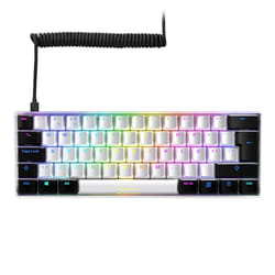 Sharkoon SGK50 S4 clavier USB QWERTY Espagnole Blanc