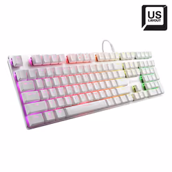 Sharkoon PureWriter RGB Red, USB, Clavier mécanique, QWERTY, LED, Blanc