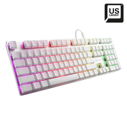 Sharkoon PureWriter RGB Red clavier USB QWERTY Anglais américain Blanc