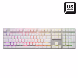 Sharkoon PureWriter RGB Red clavier USB QWERTY Anglais américain Blanc