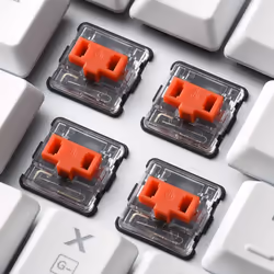 Sharkoon PureWriter TKL RGB Red clavier USB QWERTY Anglais américain Blanc