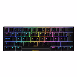 Sharkoon SGK50 S4, 60%, USB, QWERTY, LED RGB, Noir