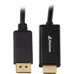 Câble DisplayPort vers HDMI - SHARKOON - 10M - Actif - 4K à 60Hz - Noir