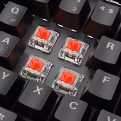 Sharkoon SKILLER SGK20 Red clavier USB QWERTZ Allemand Noir
