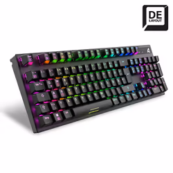 Sharkoon SKILLER SGK20 Brown clavier USB QWERTZ Allemand Noir