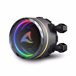 Sharkoon S80 RGB Boitier PC, Processeur Refroidisseur de liquide tout-en-un 12 cm Noir 1 pièce(s) - Vue supplémentaire 12