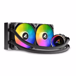 Sharkoon S80 RGB Boitier PC, Processeur Refroidisseur de liquide tout-en-un 12 cm Noir 1 pièce(s) - Vue supplémentaire 6