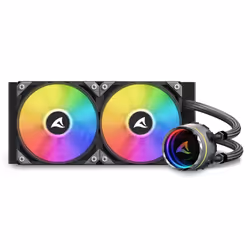 Sharkoon S80 RGB Boitier PC, Processeur Refroidisseur de liquide tout-en-un 12 cm Noir 1 pièce(s) - Vue supplémentaire 9