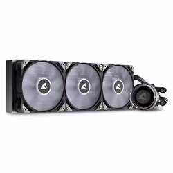 Sharkoon S90 RGB Boitier PC, Processeur Refroidisseur de liquide tout-en-un 12 cm Noir 1 pièce(s)