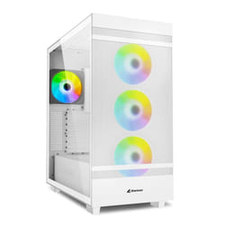 Sharkoon REBEL C50 RGB ATX Full Tower Blanc