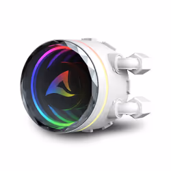 Sharkoon S80 RGB Boitier PC, Processeur Refroidisseur de liquide tout-en-un 12 cm Blanc 1 pièce(s) - Vue supplémentaire 12