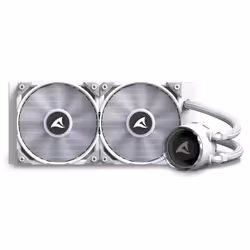 Sharkoon S80 RGB Boitier PC, Processeur Refroidisseur de liquide tout-en-un 12 cm Blanc 1 pièce(s) - Vue supplémentaire 8