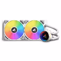 Sharkoon S80 RGB Boitier PC, Processeur Refroidisseur de liquide tout-en-un 12 cm Blanc 1 pièce(s) - Vue supplémentaire 9
