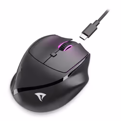 Sharkoon OfficePal M25W souris Jouer Droitier RF Wireless + USB Type-C Optique 4000 DPI - Vue supplémentaire 4