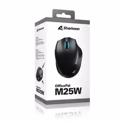 Sharkoon OfficePal M25W souris Jouer Droitier RF Wireless + USB Type-C Optique 4000 DPI - Vue supplémentaire 8