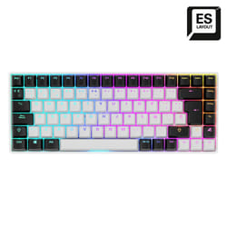 Sharkoon SKILLER SGK50 S3 clavier USB QWERTY Espagnole Blanc