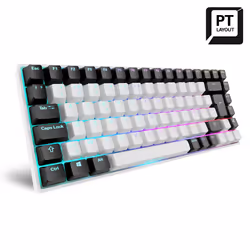 Sharkoon SKILLER SGK50 S3 clavier USB AZERTY Portuguais Blanc