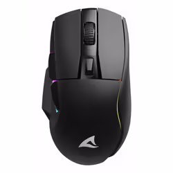 Sharkoon SGM50W, Droitier, Optique, RF Wireless + USB Type-A, 6400 DPI, Noir